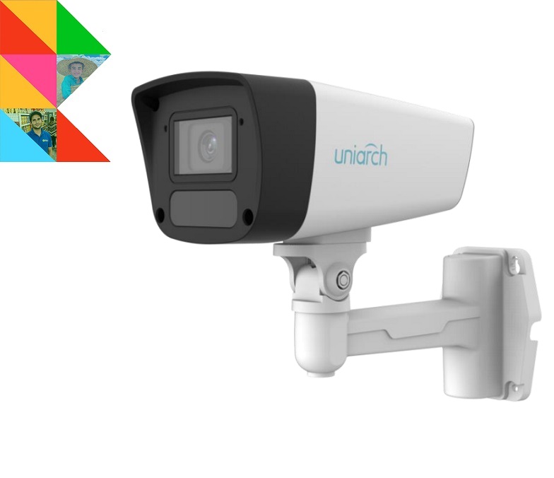 2MP Uniarch Bullet IPCamera,Ottica 4.0mm Audio Dual Light